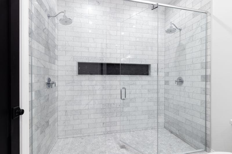 Elegant Shower with Frameless Design